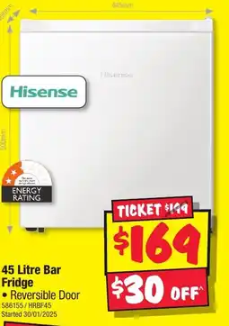 JB Hi-Fi 45 Litre Bar Fridge offer