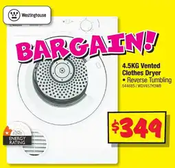 JB Hi-Fi 4.5KG Vented Clothes Dryer offer