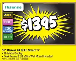 JB Hi-Fi 55" Canvas 4K QLED Smart TV offer