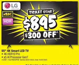 JB Hi-Fi 55" 4K Smart LED TV offer