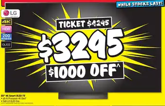 JB Hi-Fi 65" 4K Smart OLED TV offer