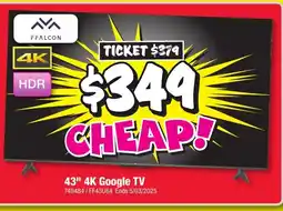 JB Hi-Fi 43" 4K Google TV offer