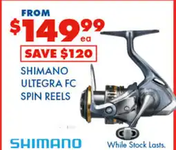 BCF Shimano ultegra fc spin reels offer