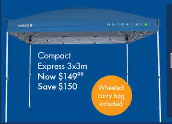 BCF Compact Express 3x3m offer