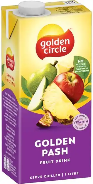 IGA Golden Circle Fruit Drink 1 Litre Selected Varieties offer