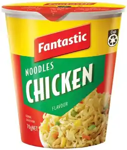 IGA Fantastic Noodles Cup 70g or Bowl 85g Selected Varieties offer