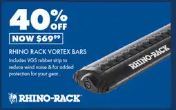 BCF Rhino rack vortex bars offer