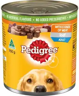 IGA Pedigree Dog Food 700g Selected Varieties offer