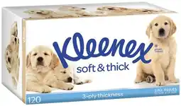 IGA Kleenex Soft & Thick Facial Tissues 3 Ply 120 Pack offer