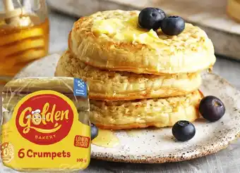 IGA Golden Crumpet Rounds 6 Pack Selected Varieties offer