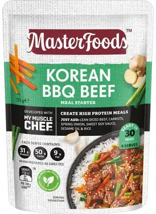 IGA MasterFoods My Muscle Chef Recipe Base 175g Selected Varieties offer