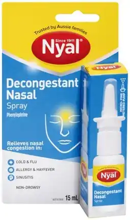 IGA Nyal Decongestant Nasal Spray 15mL offer