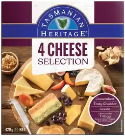 IGA Tasmanian Heritage 4 Cheese Selection 420g offer