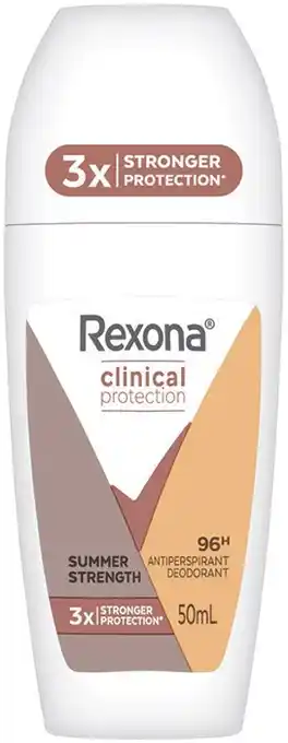 IGA Rexona Clinical Protection Antiperspirant Roll‑On 50mL Selected Varieties offer