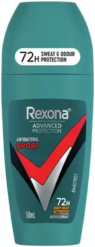 IGA Rexona Advanced Protection Antiperspirant Roll‑On 50mL Selected Varieties offer