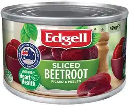 IGA Edgell Sliced Beetroot 425g Selected Varieties offer