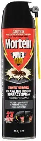 IGA Mortein PowerGard Easy Reach Surface Spray 350g offer