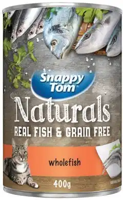 IGA Snappy Tom Naturals Wet Cat Food 400g Selected Varieties offer