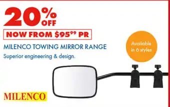 BCF Milenco towing mirror range offer