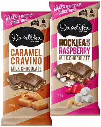 IGA Darrell Lea or Life Savers Chocolate Block 160-180g Selected Varieties offer