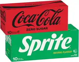 IGA Coca-Cola, Sprite or Fanta 10x375mL Selected Varieties offer