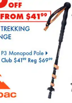 BCF Macpac trekking pole range offer