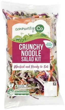 IGA Community Co Crunchy Noodle Salad Kit 450g offer