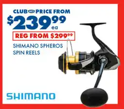 BCF Spheros spin reels offer