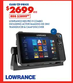 BCF Lowrance hds pro 9 combo offer