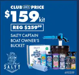 BCF Boat owner's bucket offer