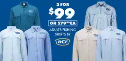 BCF Adults fishing shirts offer