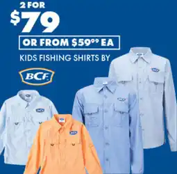 BCF KIDS FISHING SHIRTS offer