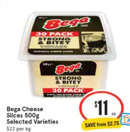 IGA Bega cheese slices offer