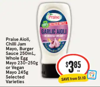 IGA Garlic aioli offer