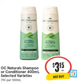 IGA Shampoo or conditioner offer