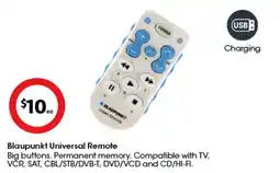 Coles Blaupunkt universal remote offer