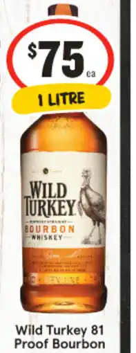 IGA Liquor Wild turkey 81 proof bourbon offer