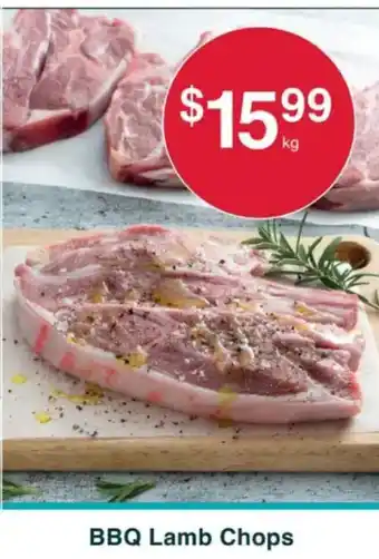 Australian Butchers Store Bbq lamb chops offer