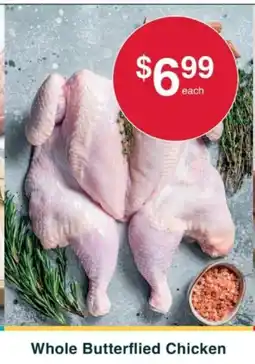 Australian Butchers Store Whole Butterflied Chicken offer