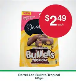 Australian Butchers Store Darrel Lea Bullets Tropical offer