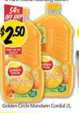 NQR golden Circle Mandarin cordial offer