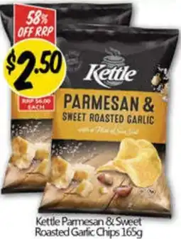 NQR Kettle Parmesan & Sweet Roasted Garlic Chips offer