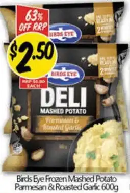 NQR Birds Eye Frozen Mashed Potato Parmesan & Roasted Garlic offer