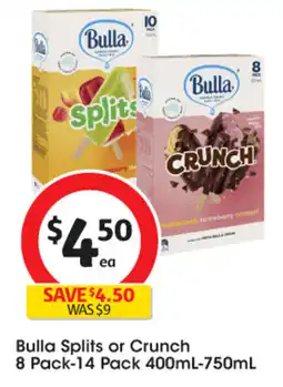 Coles Bulla Splits or Crunch offer