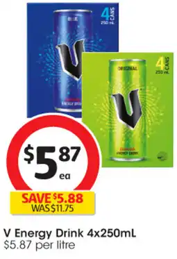 Coles V Energy Drink offer