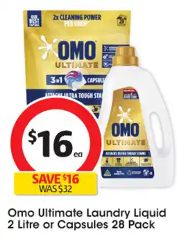 Coles Omo Ultimate Laundry Liquid offer