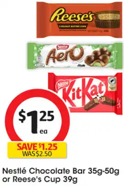 Coles Nestlé Chocolate Bar offer