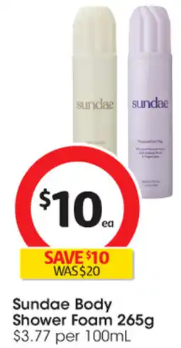 Coles Sundae Body Shower Foam offer