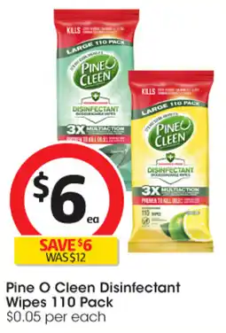 Coles Pine O Cleen Disinfectant Wipes offer