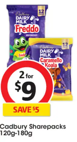 Coles Cadbury Sharepacks offer